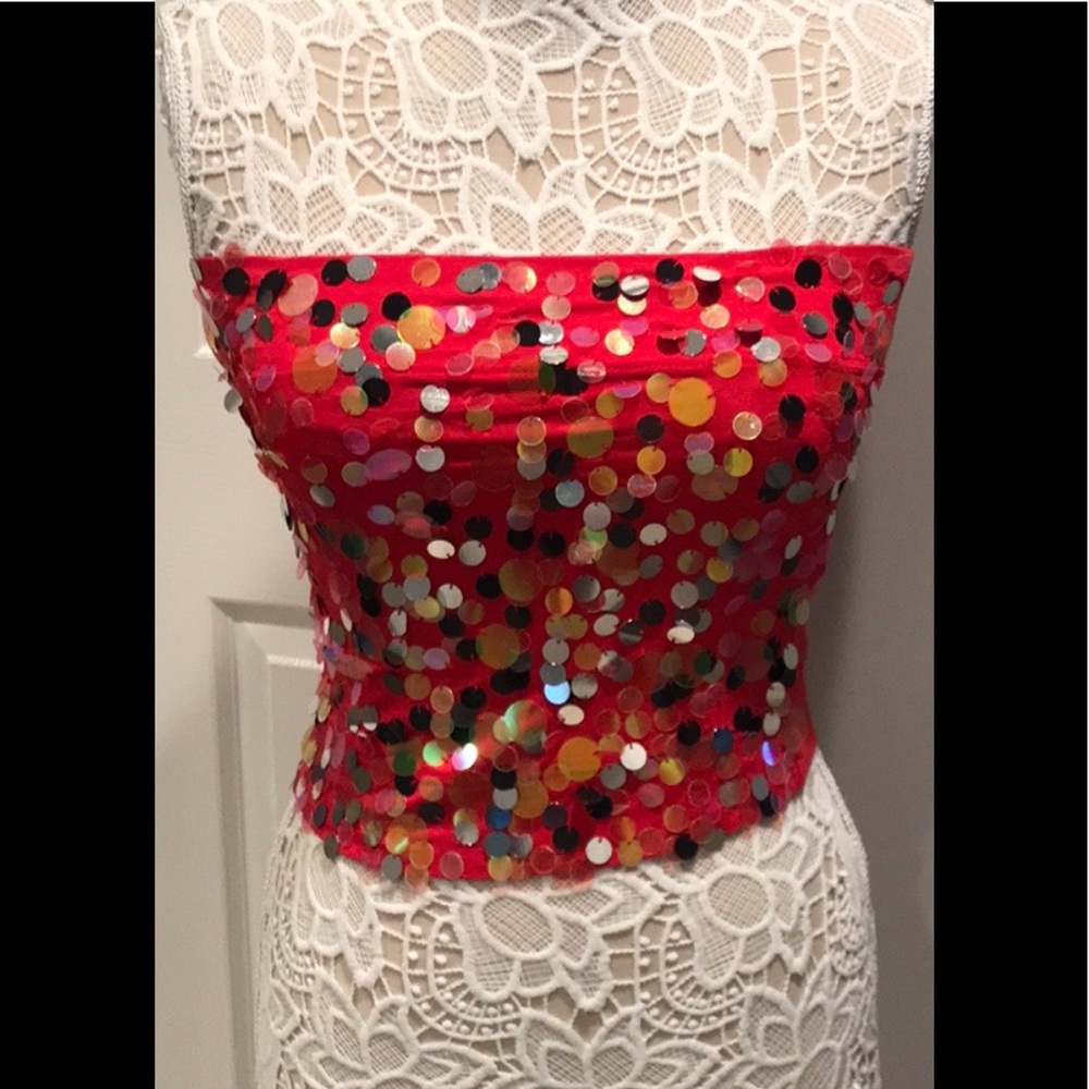 Adil ISIK strapless evening Top